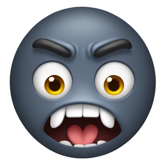 angry foot with eyes and mouth sticker