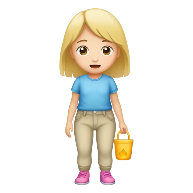 little girl who peed her pants sticker