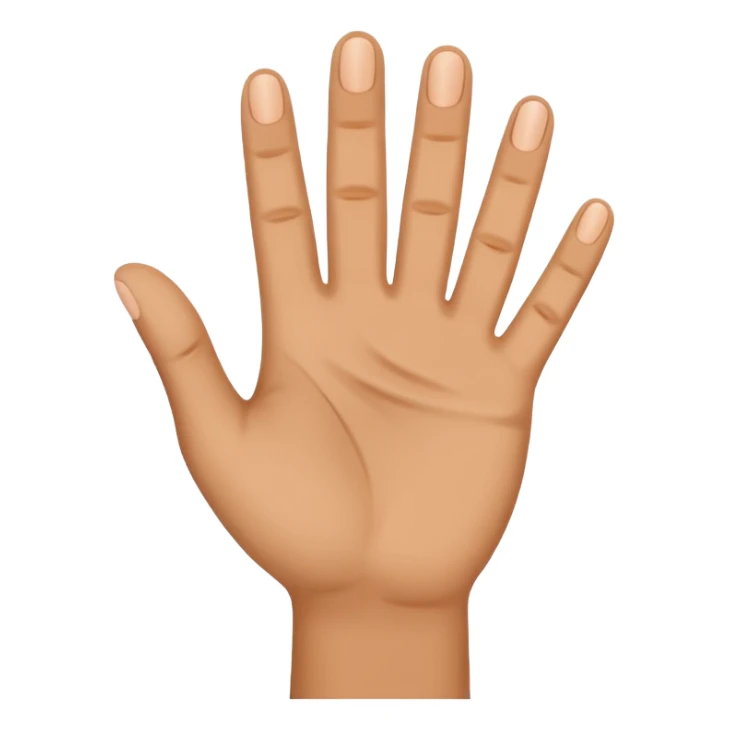 Waving hand sticker