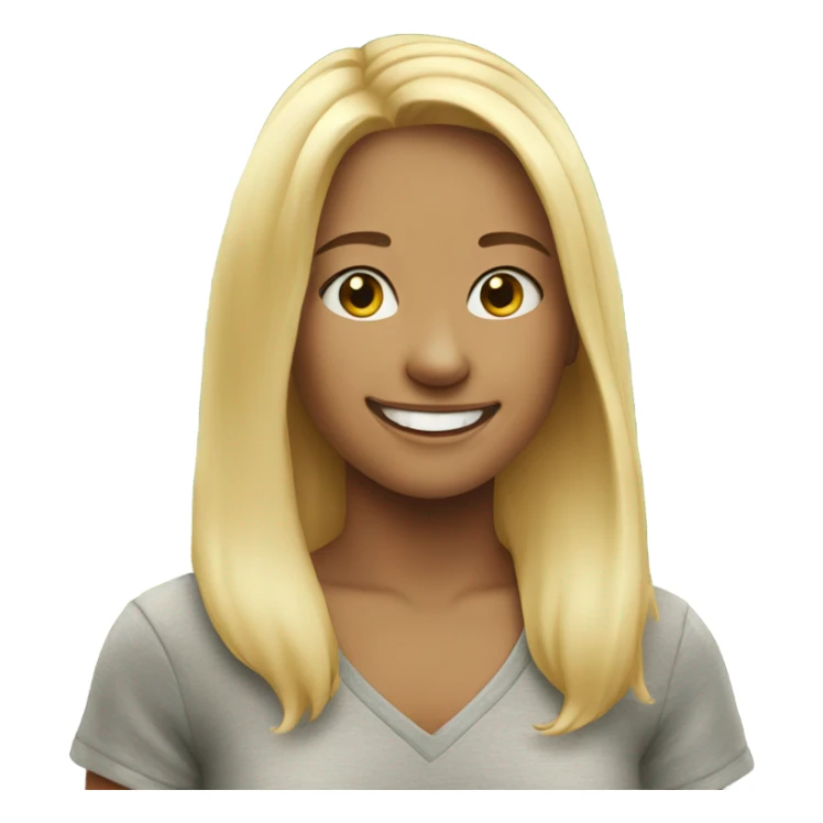 blonde girl smiling outdoors sticker