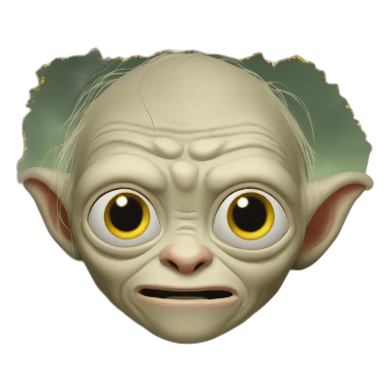 Gollum-reading-the-lord-of-the-rings sticker