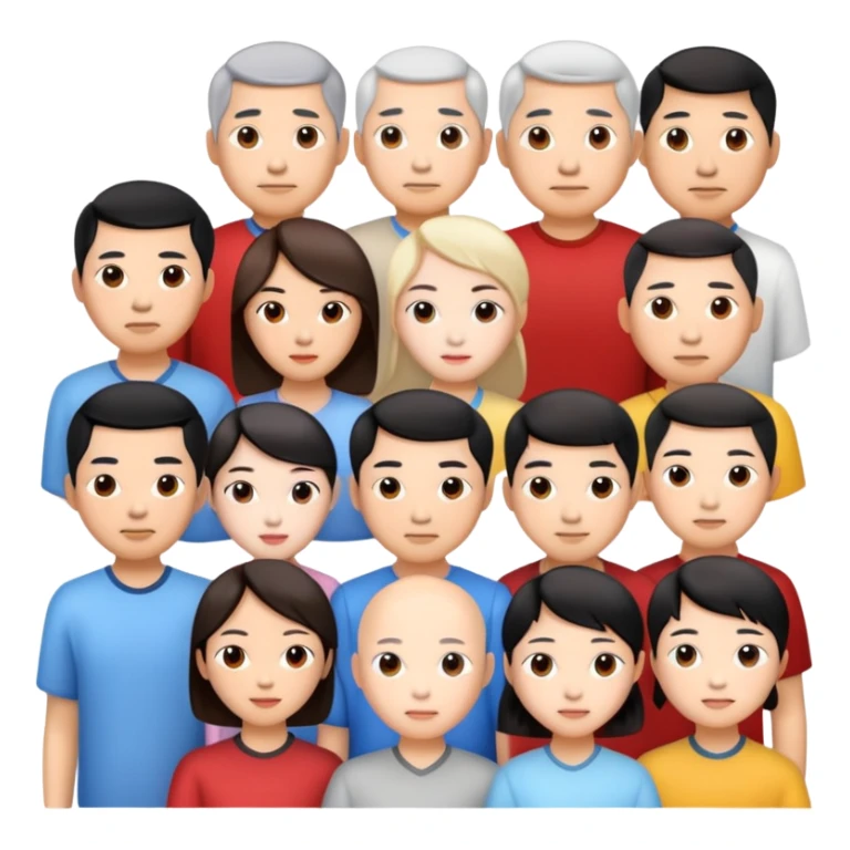 china citizens photorealistic sticker