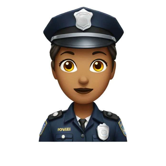 police woman sticker