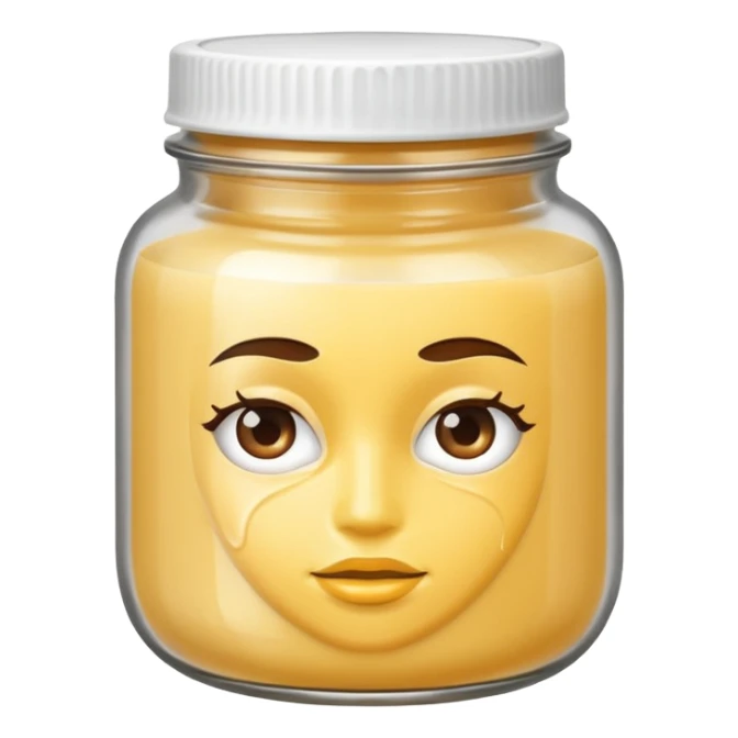 hair mask in a jar sticker