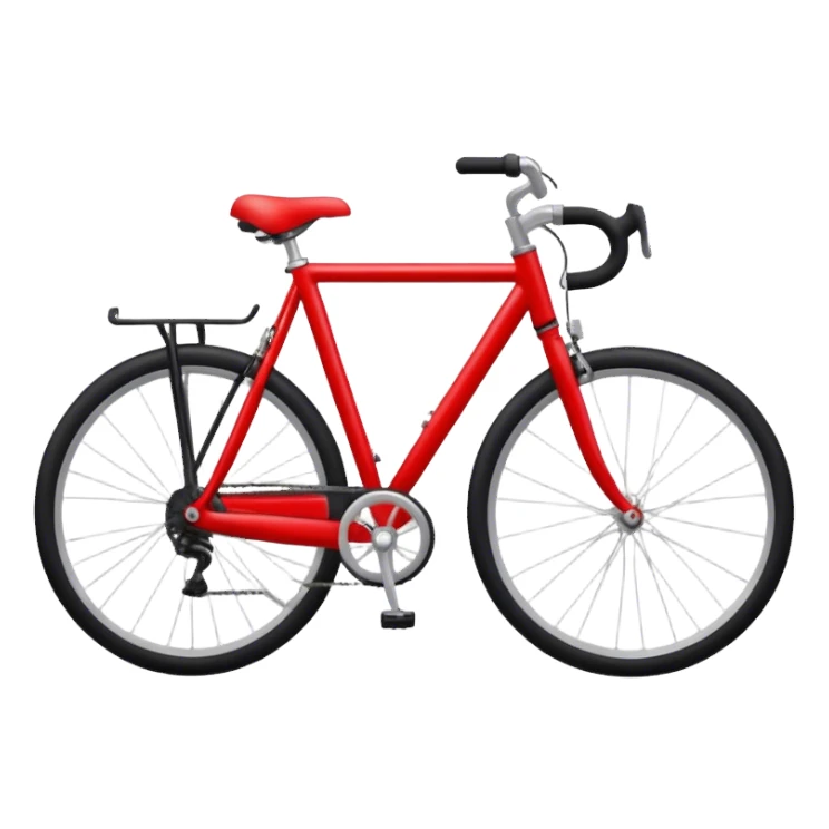 qr code with a picture of a red bicycle in the midle sticker