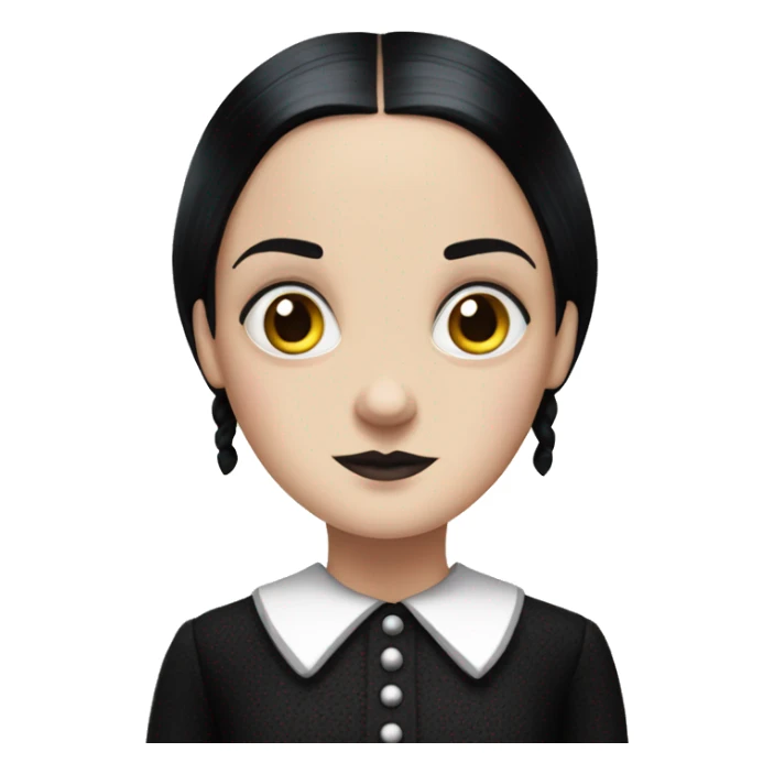 Wednesday Addams from The Addams Family sticker