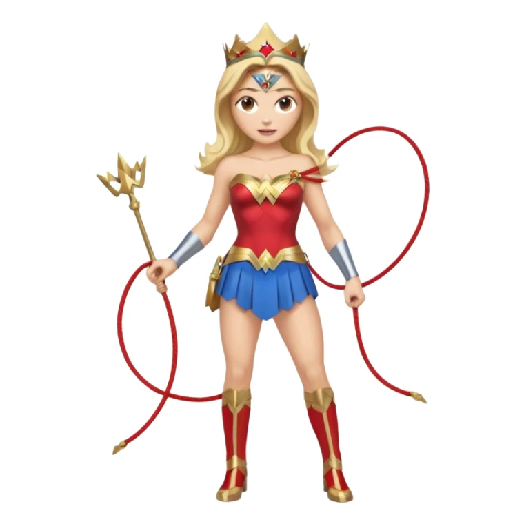 blonde Wonder Woman full body pose sticker