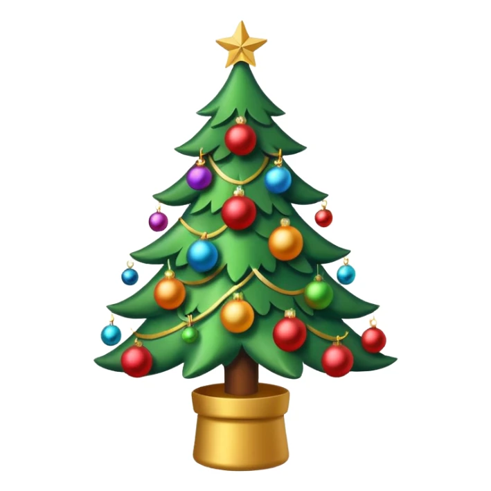 A cute and festive Christmas emoji that is appropriate for a work related groupchat sticker