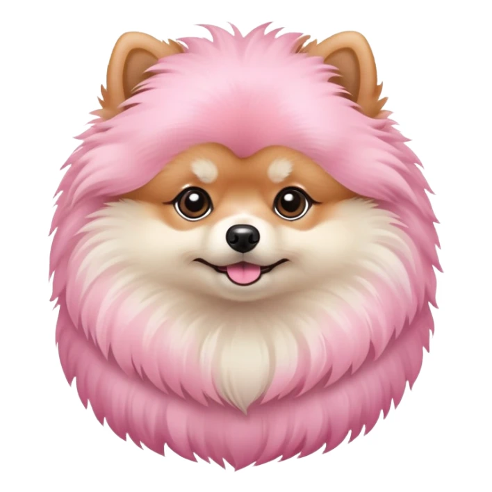 Pink Pomeranian  sticker