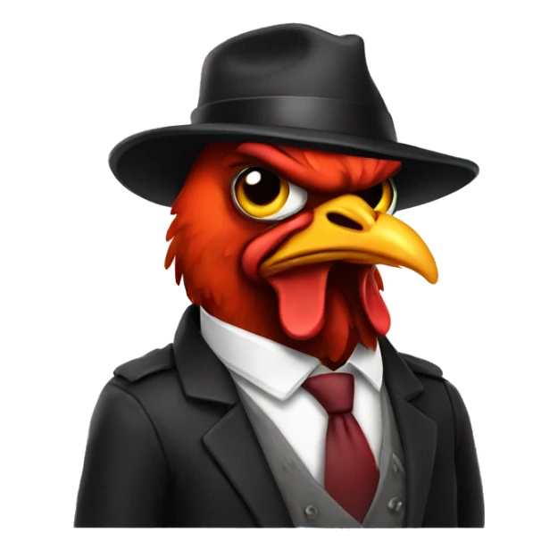 Gangster chicken sticker