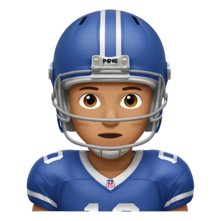 A person who plays football sticker