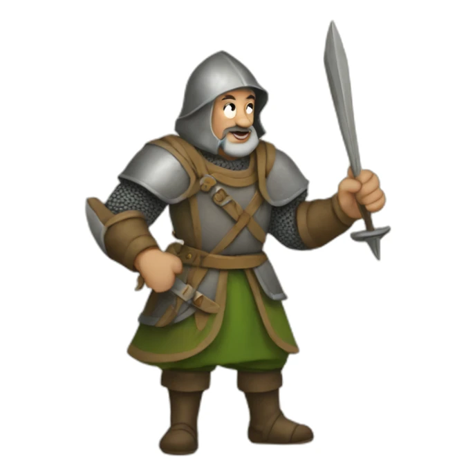 medieval Festival Organizer in action, organizing sticker