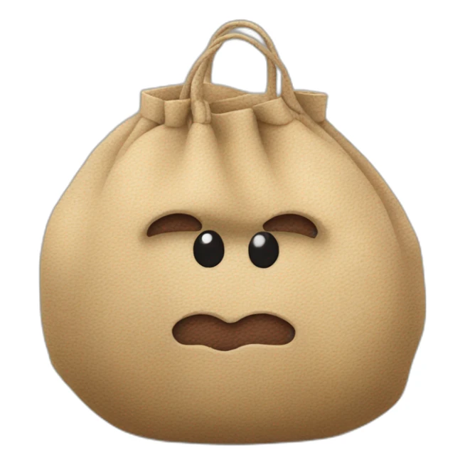 balls in a hairy skin coloured bag sticker