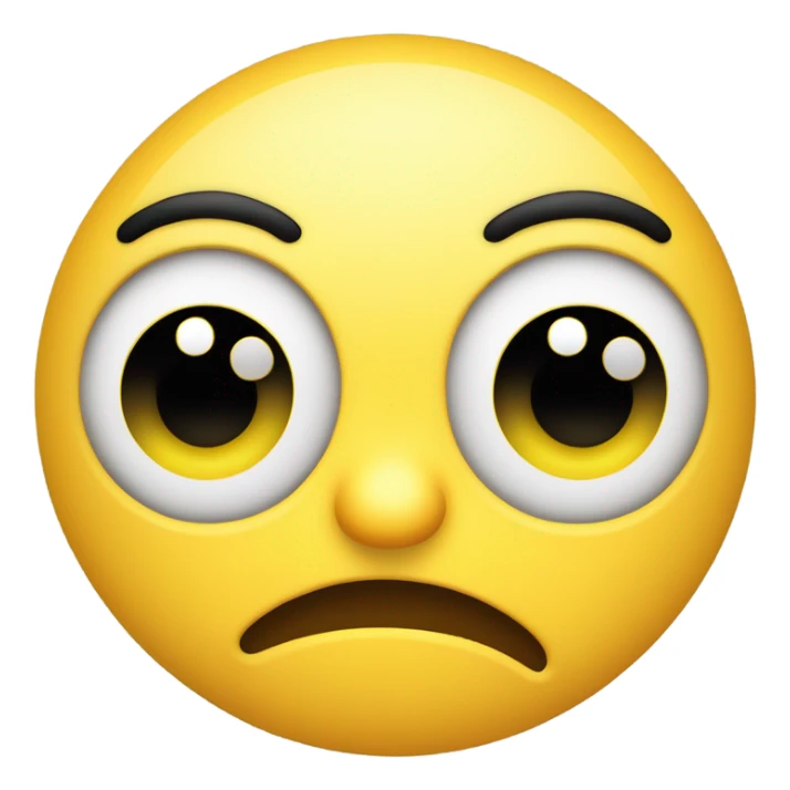 Yellow emoji pointing at itself wondering if anyone likes him sticker