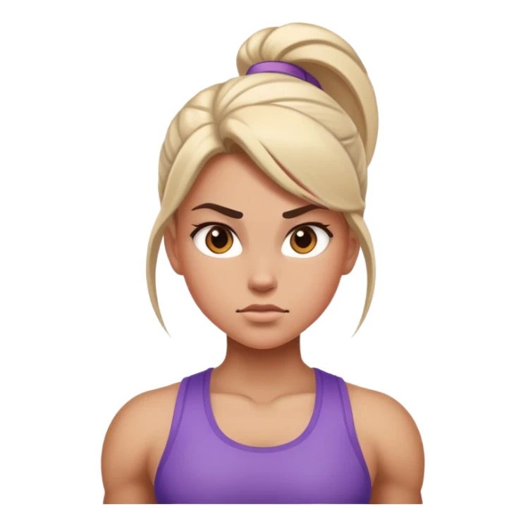 strong girl sticker
