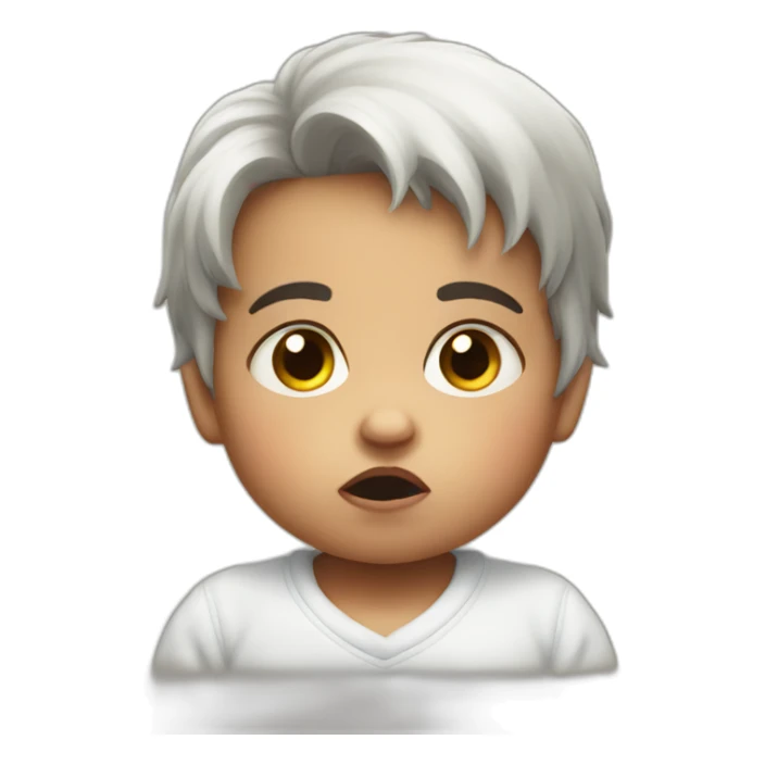 grumpy baby child sticker