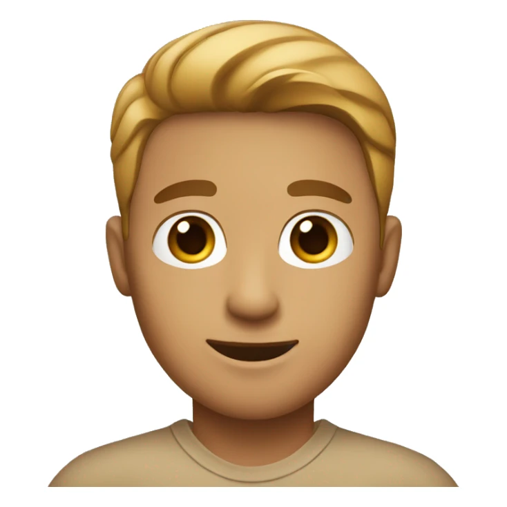 light brown male with polo shirt sticker