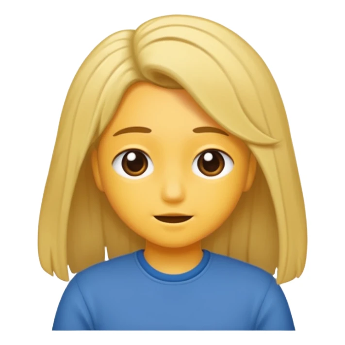 Like a 😏 like tucking its hair ..dont put hair tho sticker