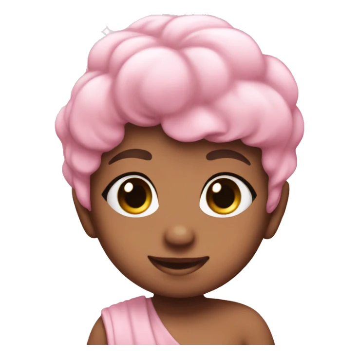 Baby pink heat with white sparkles  sticker