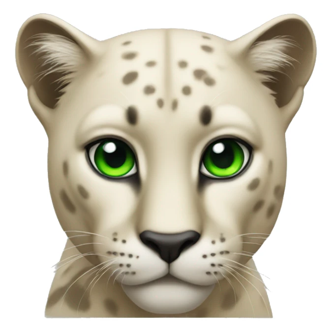 panther with green eyes sticker