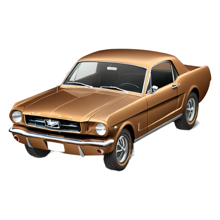 1966 ford mustang knotchback penny colored  sticker