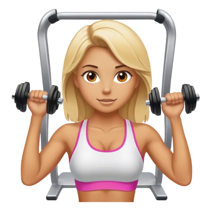 Gym blonde girl  sticker