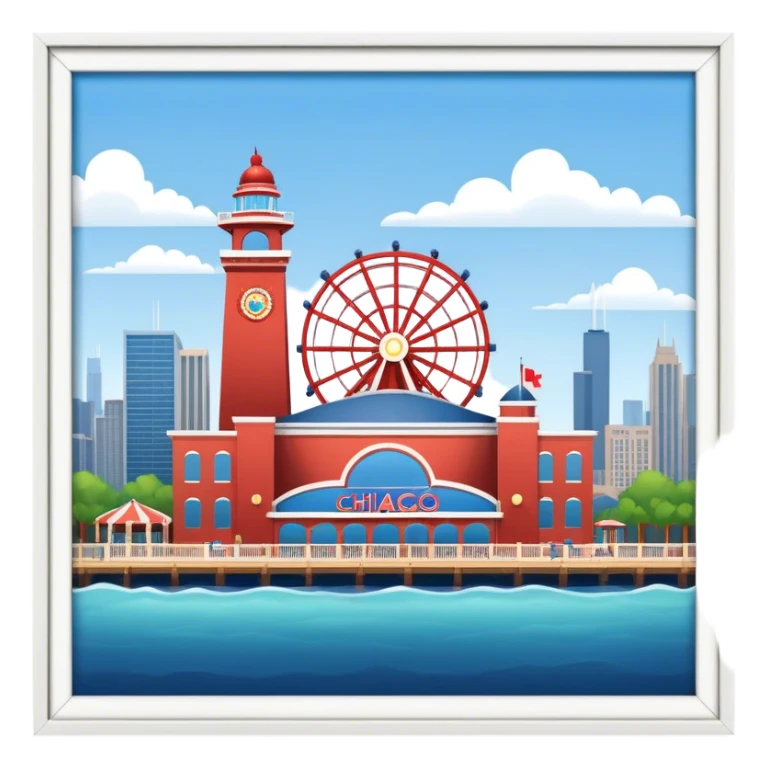 Chicago Navy Pier￼ sticker