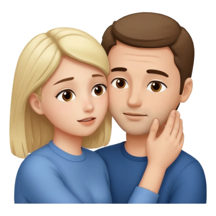 Girl touching his face with both hand, and smoothly rubbing the face sticker