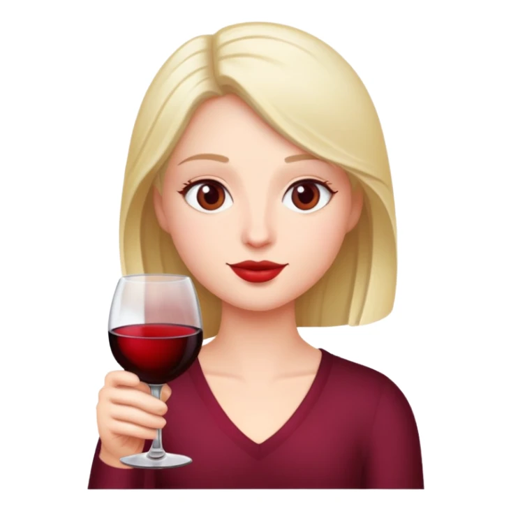 Me drinking a glass of wine sticker