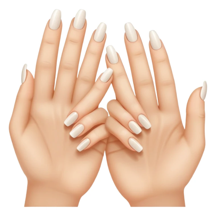 clean and short fingernails, simple and clear, healthy look sticker