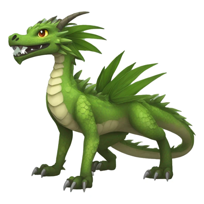   Legendary Earthly Muddy Jungle Grass Dragon Fakemon sticker