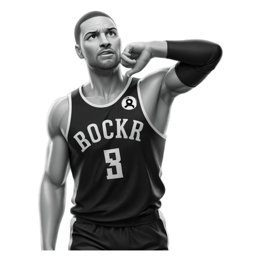 monochrome portrait of a male sticker