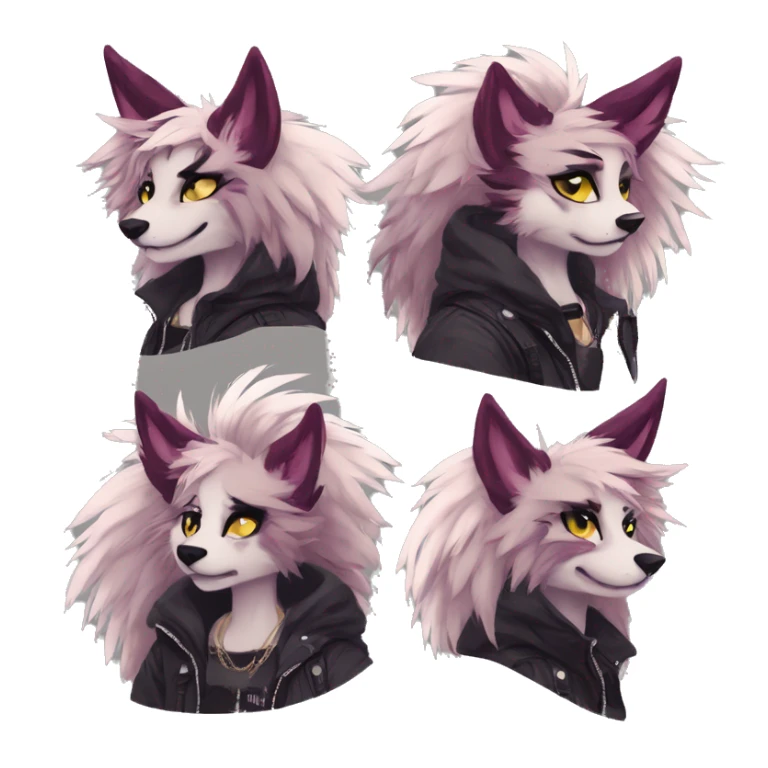 Edgy punk anthro furry by Falvie, LiLaiRa, griffsnuff, AngieWolf sticker