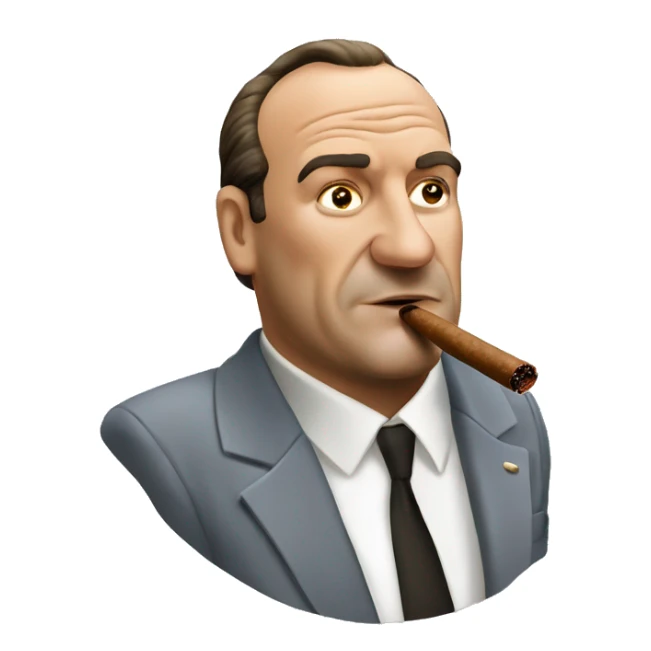 Tony soprano smoking a cigar  sticker