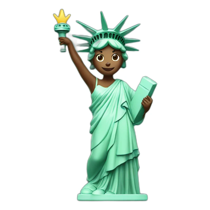 Statue of Liberty dancing sticker