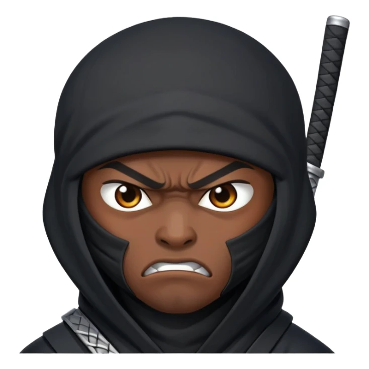 un ninja que está enojado sticker