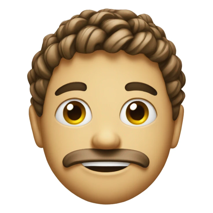 Emoji with a strick sticker