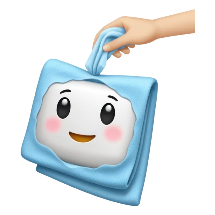 hand wipe cloth cleaning sticker