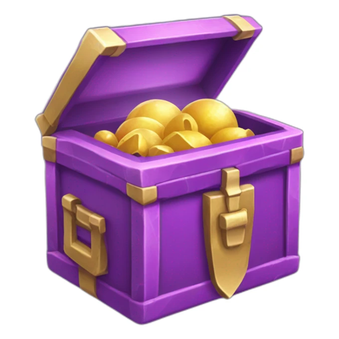 Pokemon Game LootCase Purple Color Legendary Epic Rich Treasure sticker