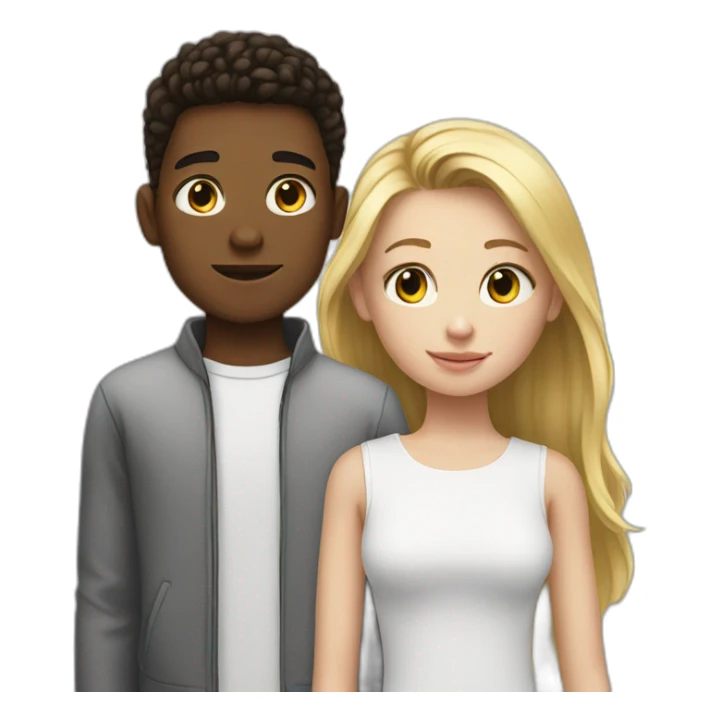 white teenage and her white big brother sticker