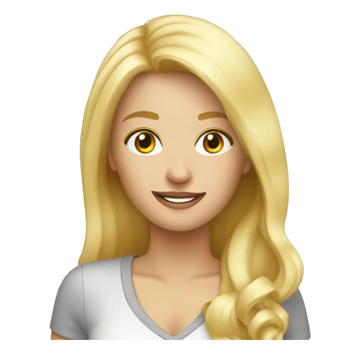 Blond woman taking a foto sticker