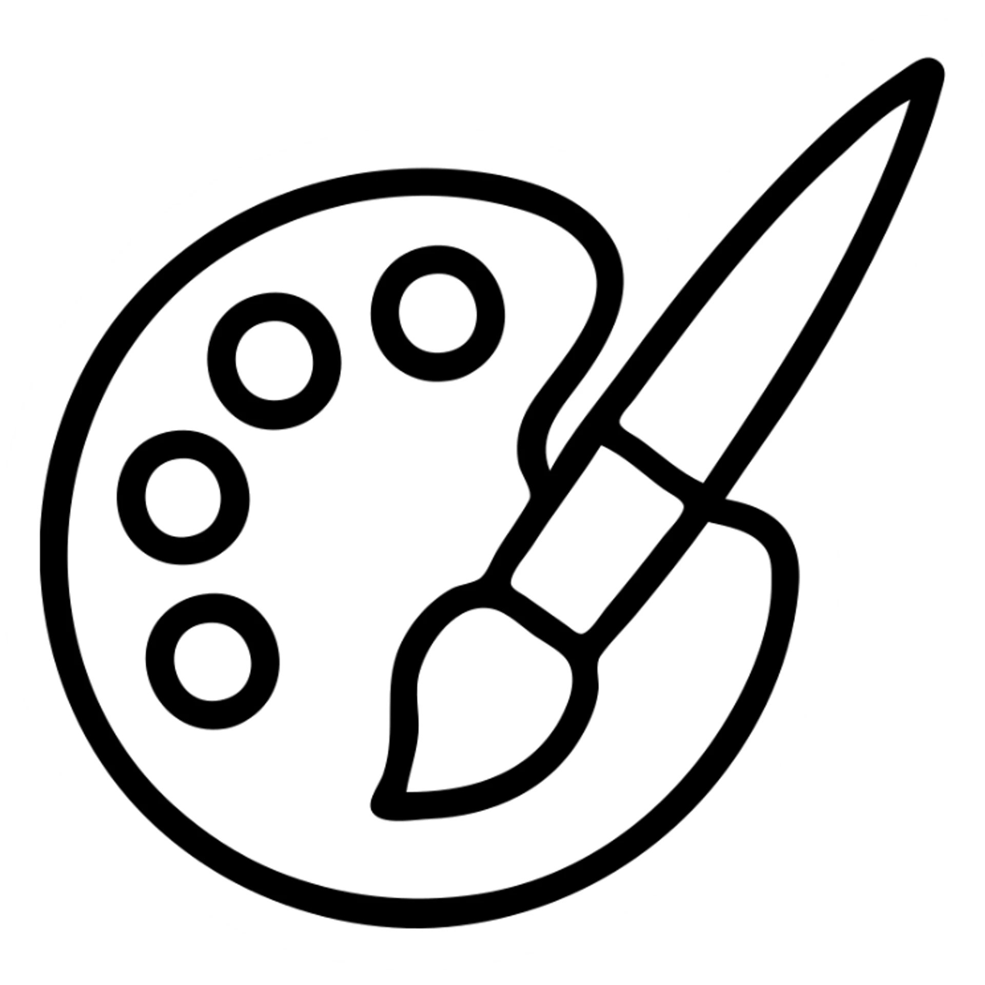 palette brush sticker