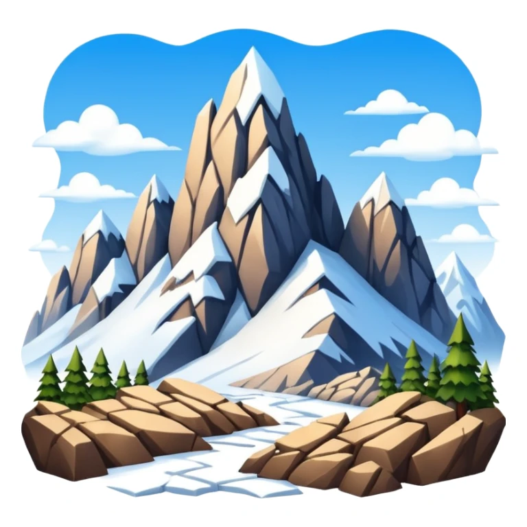 Siete montañas sticker