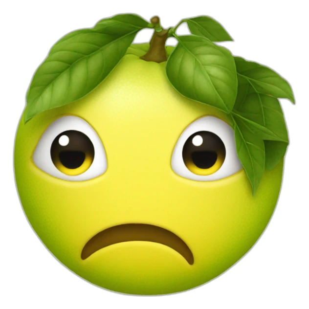 Citron qui fait une bisou sticker