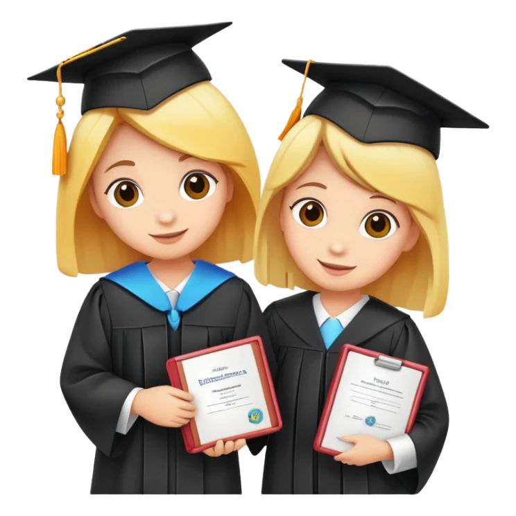 Graduating butterflies carrying diploma ￼ sticker