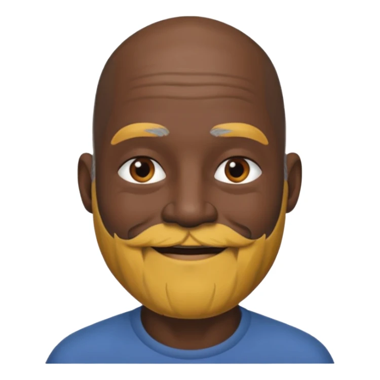 my dad buts he is black and not old with a grey beard and no hair sticker