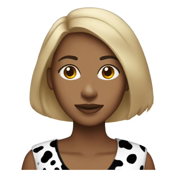 Light brown skin women with Dalmatian  sticker