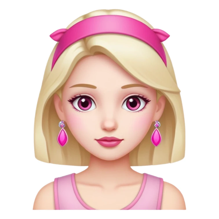 Girly girl with pink accessories sticker