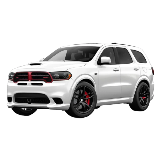 Durango DOSH HellCat SRT white and With low suspension body kit 4k, 8k and Under-coloring of the car  sticker
