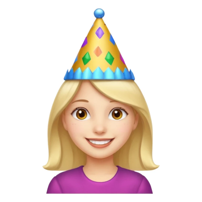 New year girl sticker